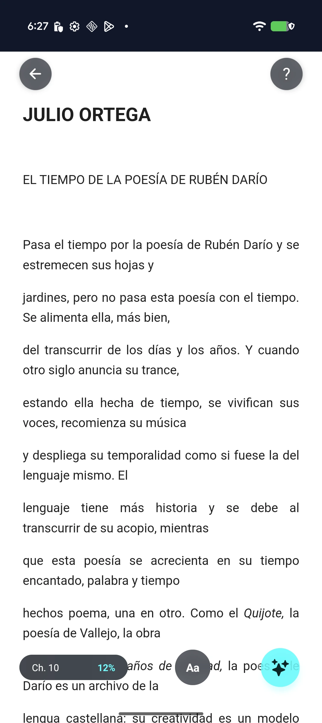 Captura real de Notes & Quotes en Papyria